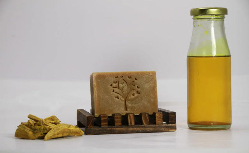 Turmeric oil soap